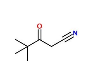 4,4-Dimethyl-3-oxopentanenitrile (CAS 59997-51-2) - chemical structure image