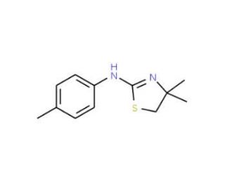 (4,4-Dimethyl-4,5-dihydro-thiazol-2-yl)-p-tolyl-amine - chemical structure image