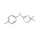 (4,4-Dimethyl-4,5-dihydro-thiazol-2-yl)-p-tolyl-amine - chemical structure image