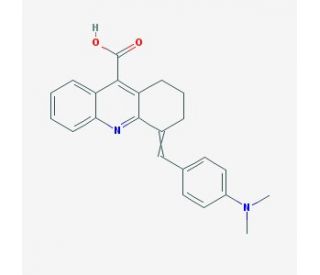 4-(4-Dimethylamino-benzylidene)-1,2,3,4-tetrahydro-acridine-9-carboxylic acid - chemical structure image