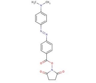 4-[4-(Dimethylamino)phenylazo]benzoic acid N-succinimidyl ester (CAS 146998-31-4) - chemical structure image