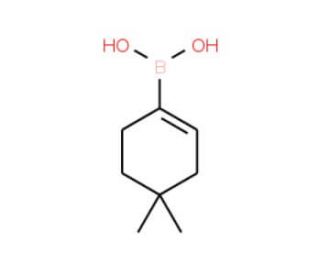 4,4-Dimethylcyclohexen-1-ylboronic acid (CAS 865869-28-9) - chemical structure image