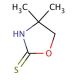 4,4-Dimethyloxazolidine-2-thione (CAS 54013-55-7) - chemical structure image