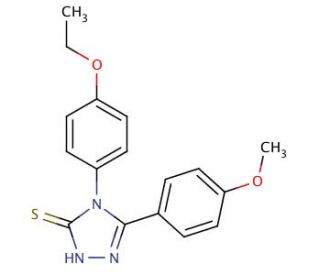 4-(4-ethoxyphenyl)-5-(4-methoxyphenyl)-4H-1,2,4-triazole-3-thiol - chemical structure image