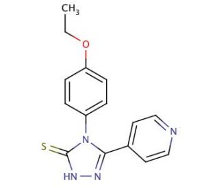 4-(4-ethoxyphenyl)-5-pyridin-4-yl-4H-1,2,4-triazole-3-thiol - chemical structure image