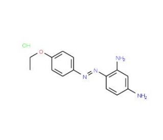 4-(4-Ethoxyphenylazo)-1,3-phenylenediamine monohydrochloride (CAS 2313-87-3) - chemical structure image