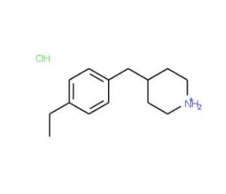 4-(4-Ethyl-benzyl)-piperidine hydrochloride (CAS 193357-73-2) - chemical structure image