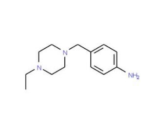 4-(4-Ethyl-piperazin-1-ylmethyl)-phenylamine (CAS 611225-86-6) - chemical structure image