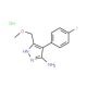 4-(4-Fluoro-phenyl)-5-methoxymethyl-2H-pyrazol-3-ylamine hydrochloride - chemical structure image