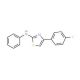 [4-(4-Fluoro-phenyl)-thiazol-2-yl]-phenyl-amine (CAS 1427-09-4) - chemical structure image