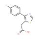 [4-(4-Fluoro-phenyl)-thiazol-5-yl]-acetic acid - chemical structure image