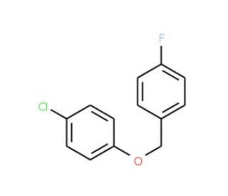 4-(4-Fluorobenzyloxy)chlorobenzene (CAS 332-04-7) - chemical structure image