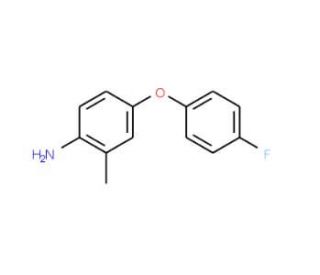 4-(4-Fluorophenoxy)-2-methylaniline - chemical structure image