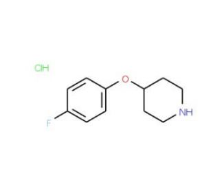 4-(4-Fluorophenoxy)piperidine hydrochloride (CAS 3202-34-4) - chemical structure image