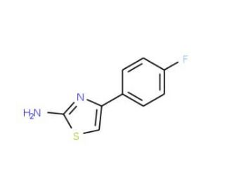 4-(4-Fluorophenyl)-1,3-thiazol-2-amine (CAS 77815-14-6) - chemical structure image