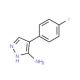 4-(4-fluorophenyl)-1H-pyrazol-5-amine (CAS 5848-05-5) - chemical structure image