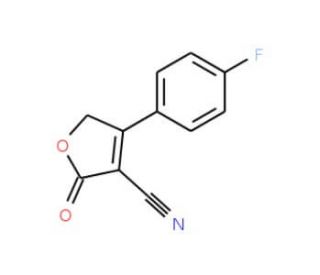 4-(4-Fluorophenyl)-2-oxo-2,5-dihydro-3-furancarbonitrile (CAS 50691-04-8) - chemical structure image