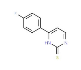 4-(4-Fluorophenyl)-2-pyrimidinethiol (CAS 155957-43-0) - chemical structure image