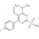 4-(4-Fluorophenyl)-5-formyl-6-isopropyl-2-methylsulfonylpyrimidine (CAS 849470-61-7) - chemical structure image