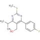 4-(4-Fluorophenyl)-5-hydroxymethyl-6-isopropyl-2-methylthiopyrimidine (CAS 895129-11-0) - chemical structure image