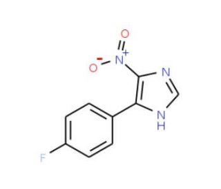4-(4-fluorophenyl)-5-nitro-1H-imidazole - chemical structure image