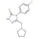 4-(4-fluorophenyl)-5-(pyrrolidin-1-ylmethyl)-4H-1,2,4-triazole-3-thiol - chemical structure image