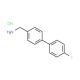 [4-(4-Fluorophenyl)phenyl]methylamine hydrochloride (CAS 518357-40-9) - chemical structure image