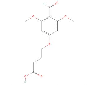4-(4-Formyl-3,5-dimethoxyphenoxy)butyric acid - chemical structure image
