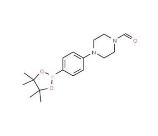 4-(4-Formylpiperazinyl)phenylboronic acid, pinacol ester (CAS 1150561-69-5) - chemical structure image