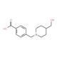 4-{[4-(hydroxymethyl)piperidin-1-yl]methyl}benzoic acid - chemical structure image