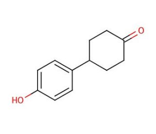 4-(4-Hydroxyphenyl)cyclohexanone (CAS 105640-07-1) - chemical structure image