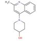 4-(4-Hydroxypiperidin-1-yl)-2-methylquinoline (CAS 927801-80-7) - chemical structure image