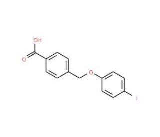 4-(4-Iodo-phenoxymethyl)-benzoic acid - chemical structure image