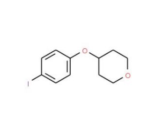 4-(4-Iodophenoxy)tetrahydro-2H-pyran (CAS 144808-72-0) - chemical structure image