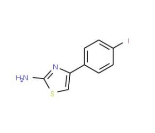4-(4-Iodophenyl)-thiazol-2-ylamine (CAS 31699-14-6) - chemical structure image