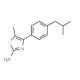 4-(4-Isobutylphenyl)-5-methyl-1,3-thiazol-2-amine - chemical structure image