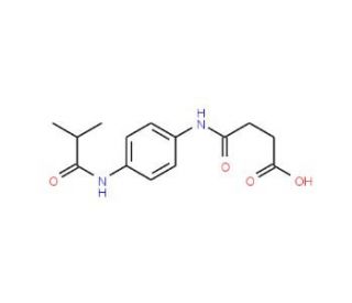 4-[4-(Isobutyrylamino)anilino]-4-oxobutanoic acid - chemical structure image
