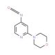 4-(4-Isocyanatopyridin-2-yl)morpholine (CAS 876316-43-7) - chemical structure image