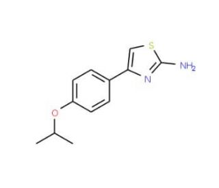 4-(4-Isopropoxy-phenyl)-thiazol-2-ylamine - chemical structure image