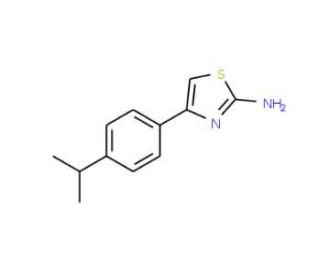 4-(4-Isopropyl-phenyl)-thiazol-2-ylamine (CAS 108481-92-1) - chemical structure image