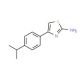 4-(4-Isopropyl-phenyl)-thiazol-2-ylamine (CAS 108481-92-1) - chemical structure image