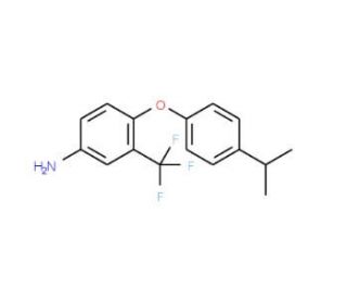4-(4-Isopropylphenoxy)-3-(trifluoromethyl)aniline - chemical structure image
