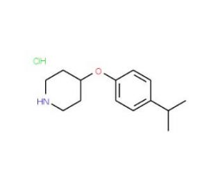 4-(4-Isopropylphenoxy)piperidine hydrochloride - chemical structure image