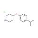 4-(4-Isopropylphenoxy)piperidine hydrochloride - chemical structure image