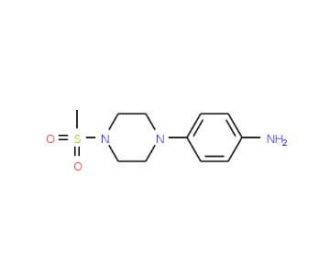 4-(4-Methanesulfonyl-piperazin-1-yl)-phenylamine - chemical structure image