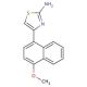 4-(4-methoxy-1-naphthyl)-1,3-thiazol-2-amine - chemical structure image