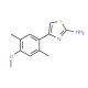4-(4-Methoxy-2,5-dimethyl-phenyl)-thiazol-2-ylamine (CAS 879053-77-7) - chemical structure image