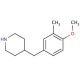 4-(4-Methoxy-3-methyl-benzyl)-piperidine (CAS 955287-82-8) - chemical structure image