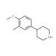 4-(4-Methoxy-3-methylphenyl)piperidine - chemical structure image