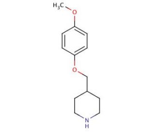 4-(4-Methoxy-phenoxymethyl)-piperidine (CAS 63608-38-8) - chemical structure image